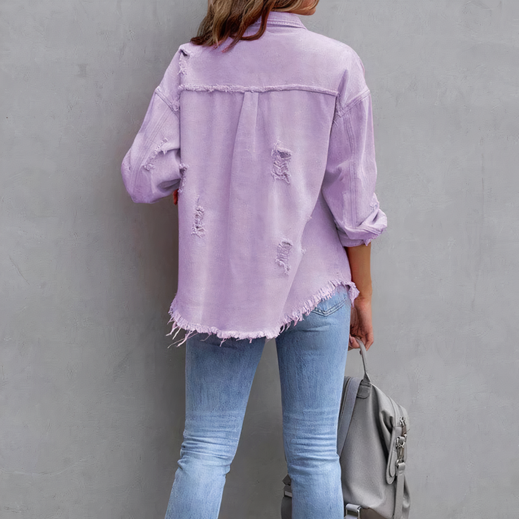 Veste en jean déchirée - Ivy