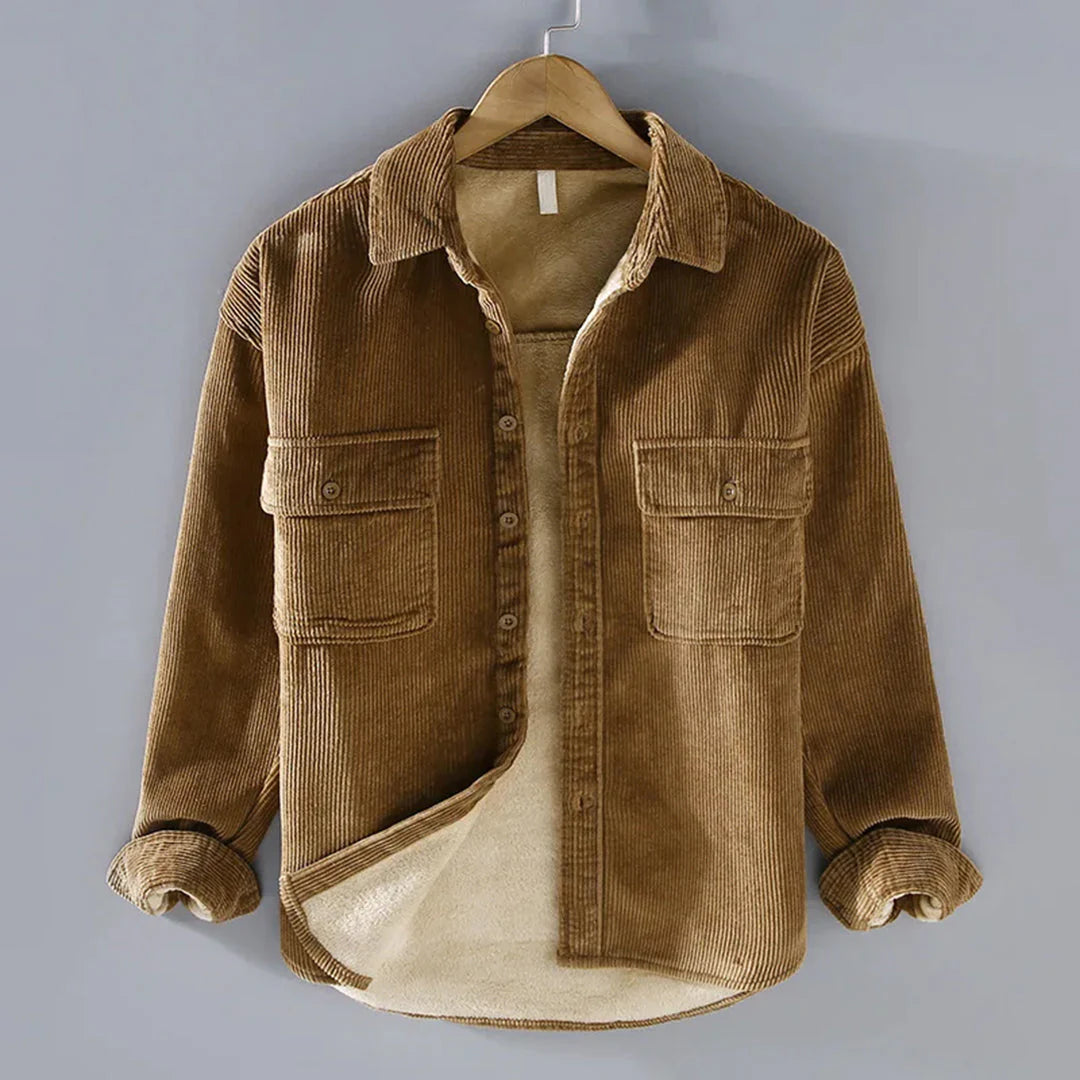 Abernathy - Chemise d'hiver en velours côtelé pour homme