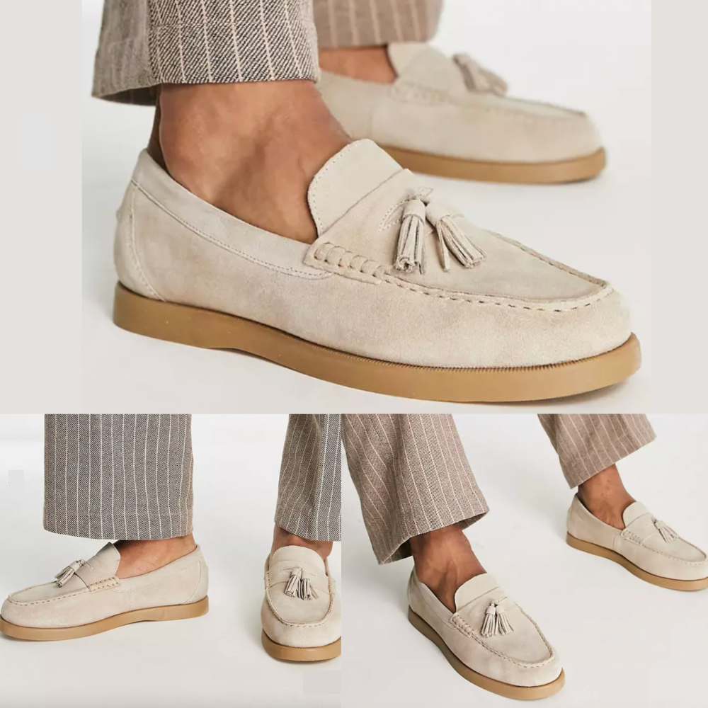 LENO - Klassische Herren Loafers aus Wildleder
