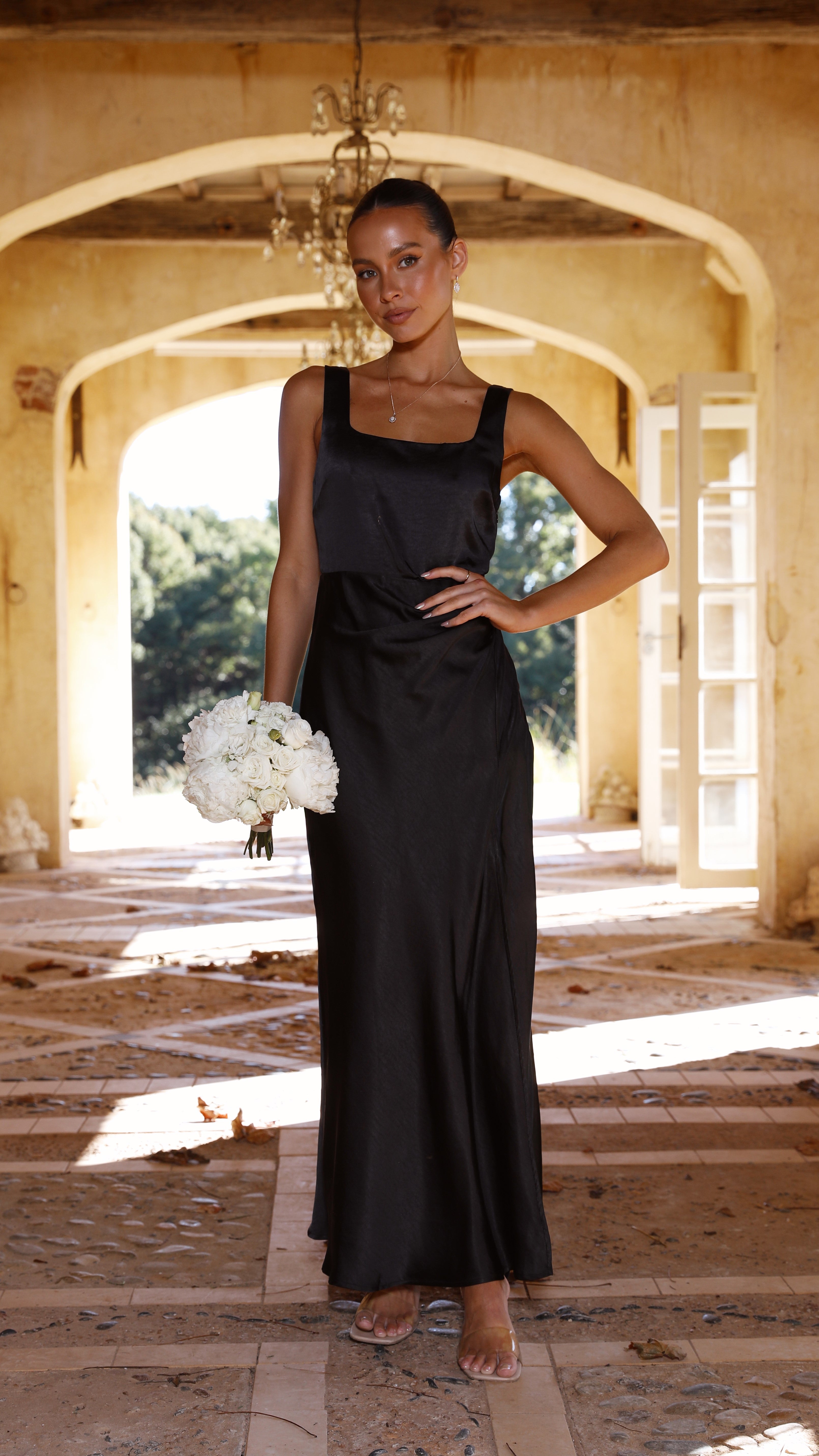 Robe longue Alaria - Noire 