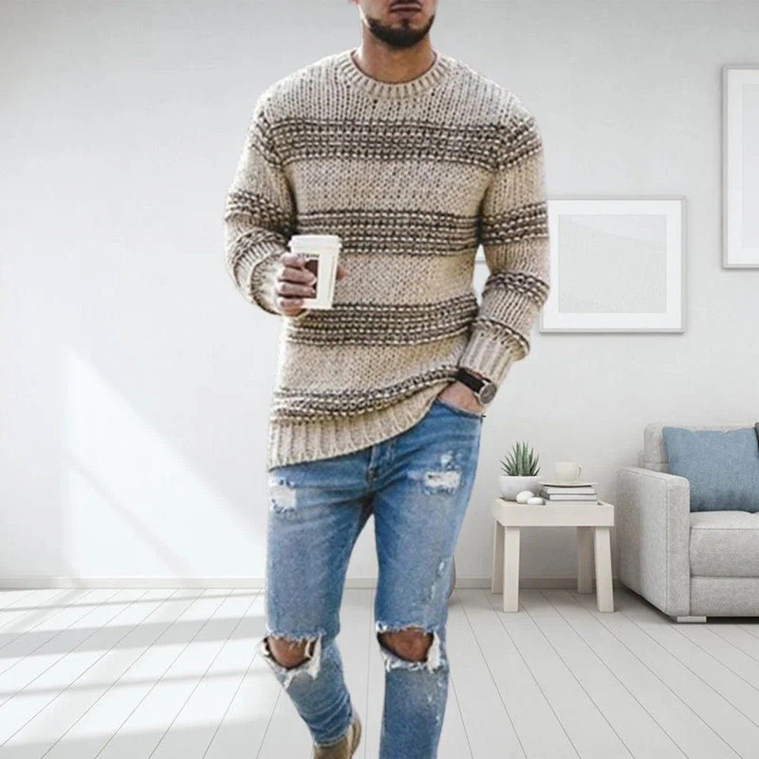 LANDYN | Pull norvégien en grosse maille pour homme