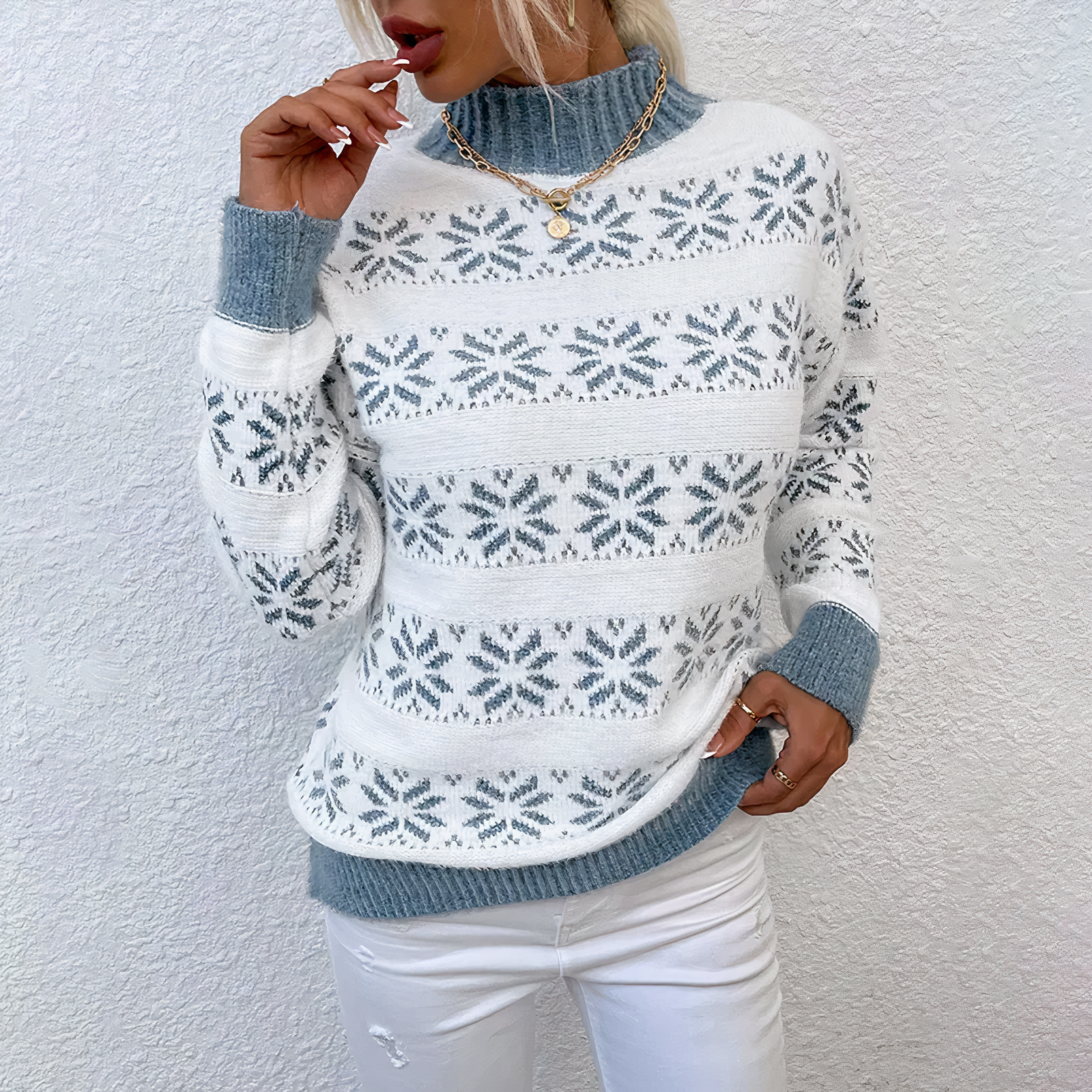 Caelina - Pull femme polyvalent en maille 