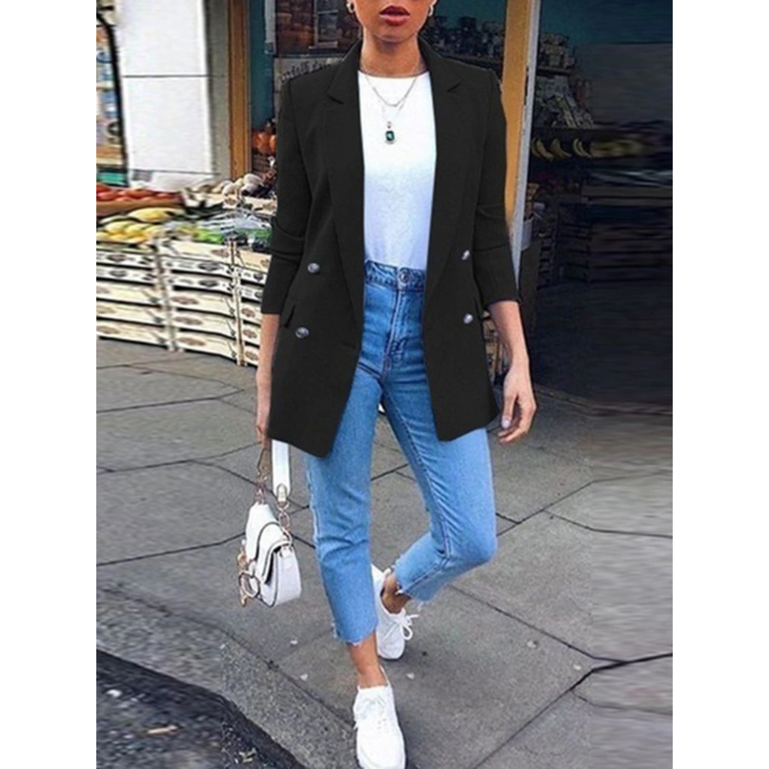 Ines | Moderner Langblazer für Damen