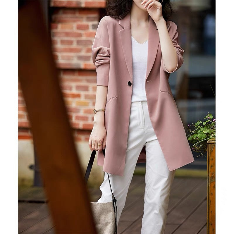 Blazer vintage à manches longues 