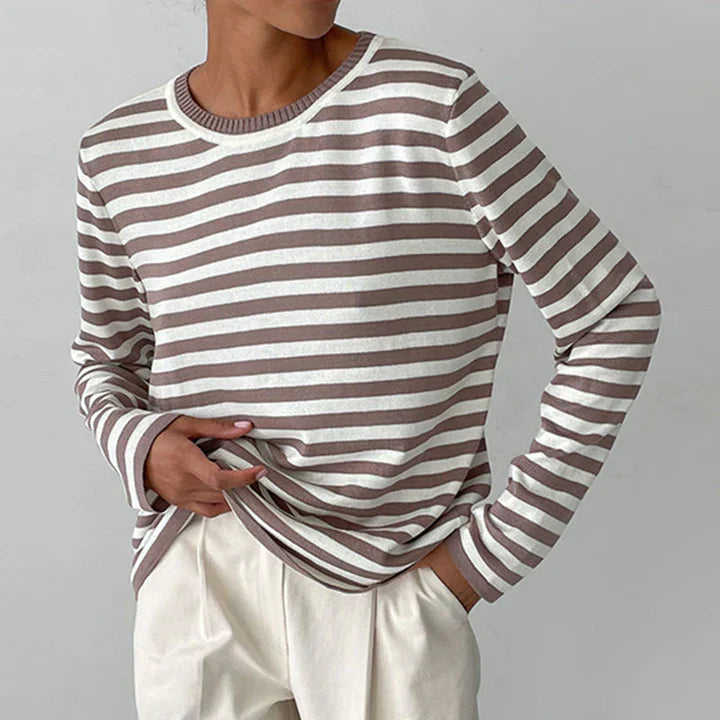 Lucy - Chemise rayée à manches longues 