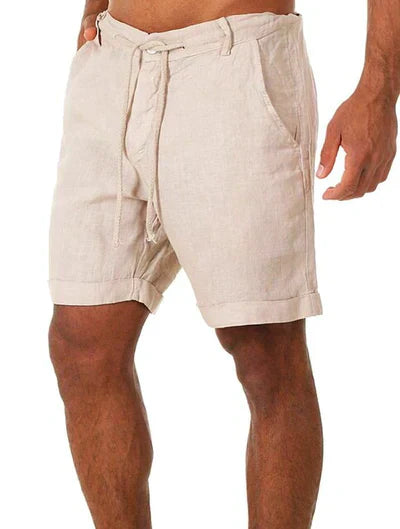 KALIO - short court en lin pour homme