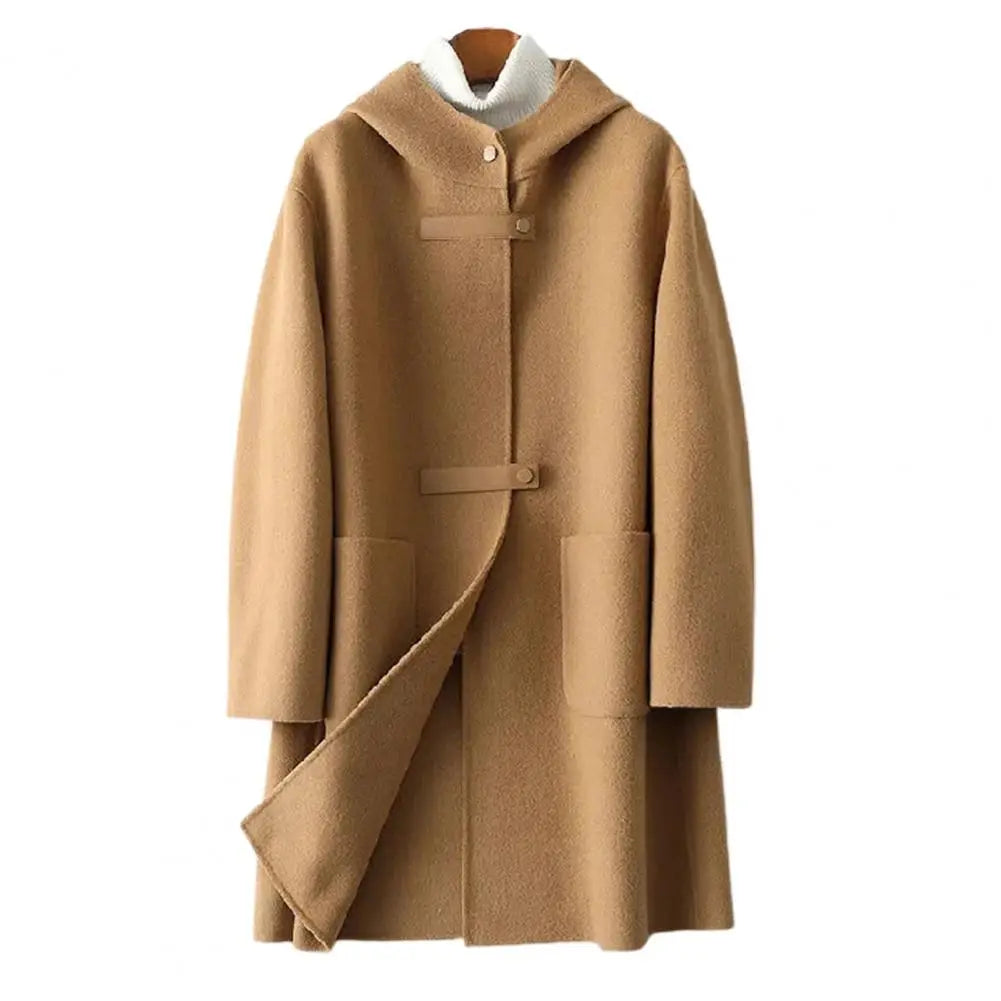 Vian | Veste en cachemire double face tendance avec capuche pour femme