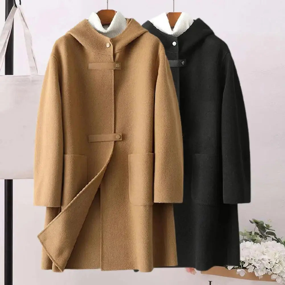 Vian | Veste en cachemire double face tendance avec capuche pour femme