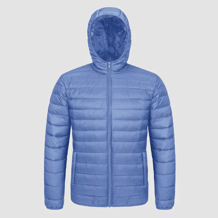 Orion – blaue pufferjacke für herren