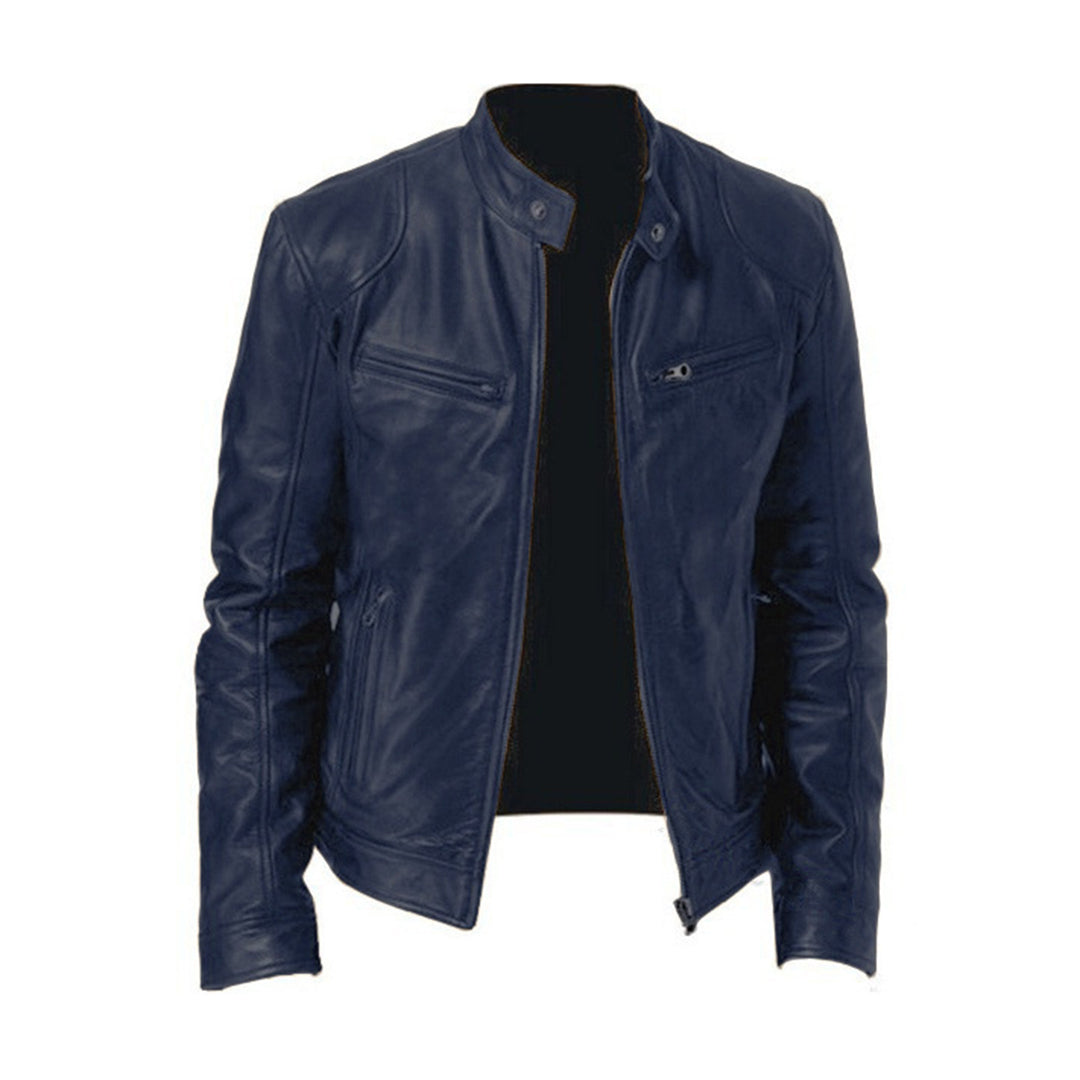 Roderick - schmal geschnittene Lederjacke