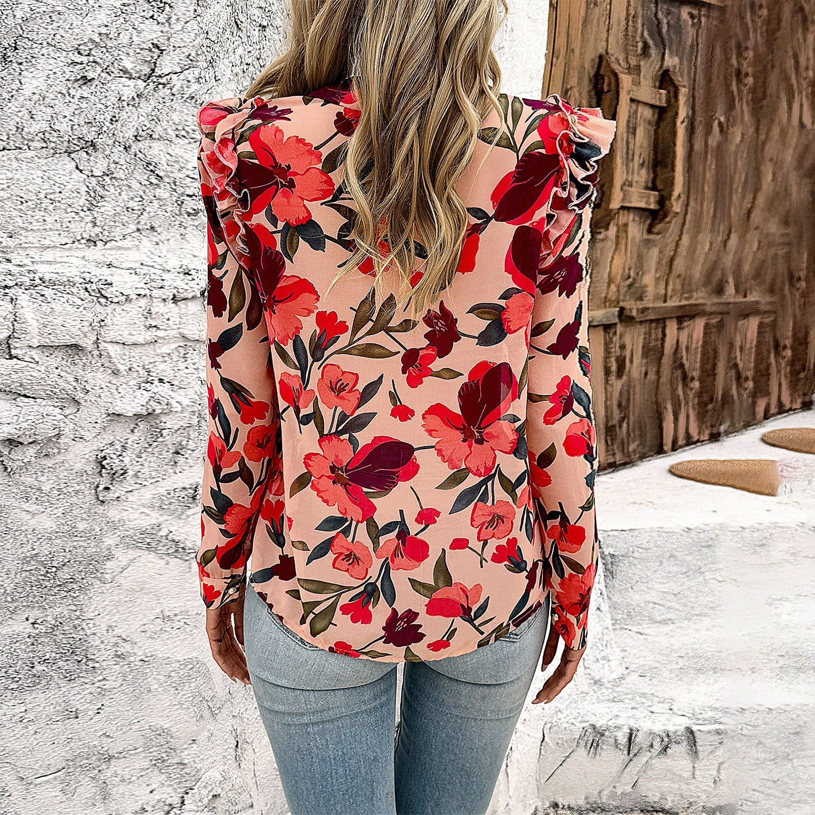 Bellachicha Damen-Mode-Langarm-Shirt