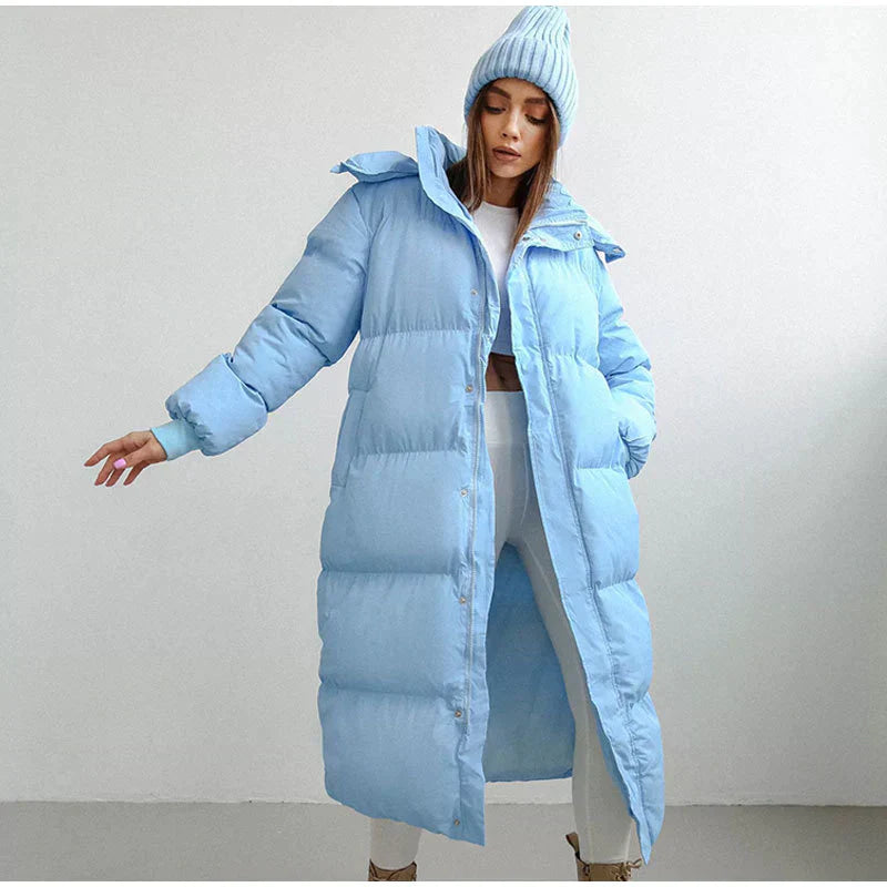Abigail – longue veste d'hiver matelassée