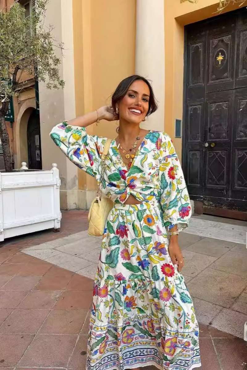 Kleid mit Laternenärmeln