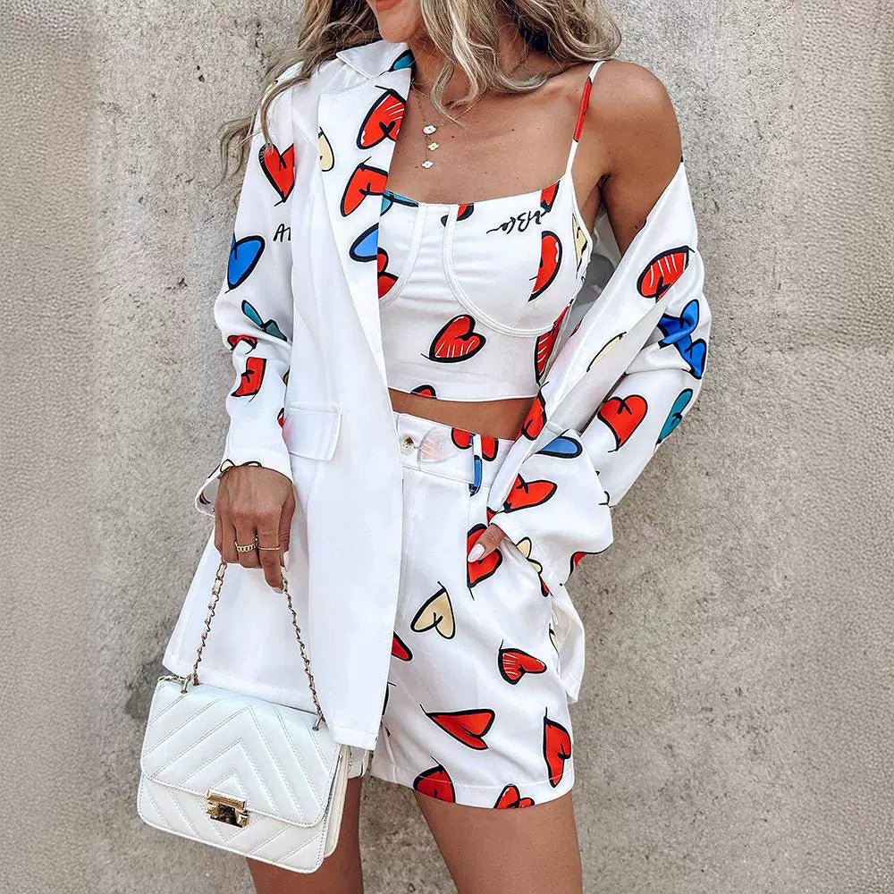 Bellachicha Bedrucktes Oberteil und Shorts Set