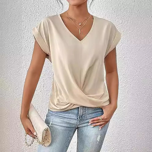 Bellachicha Damen-T-Shirt – Unregelmäßiger Schnitt