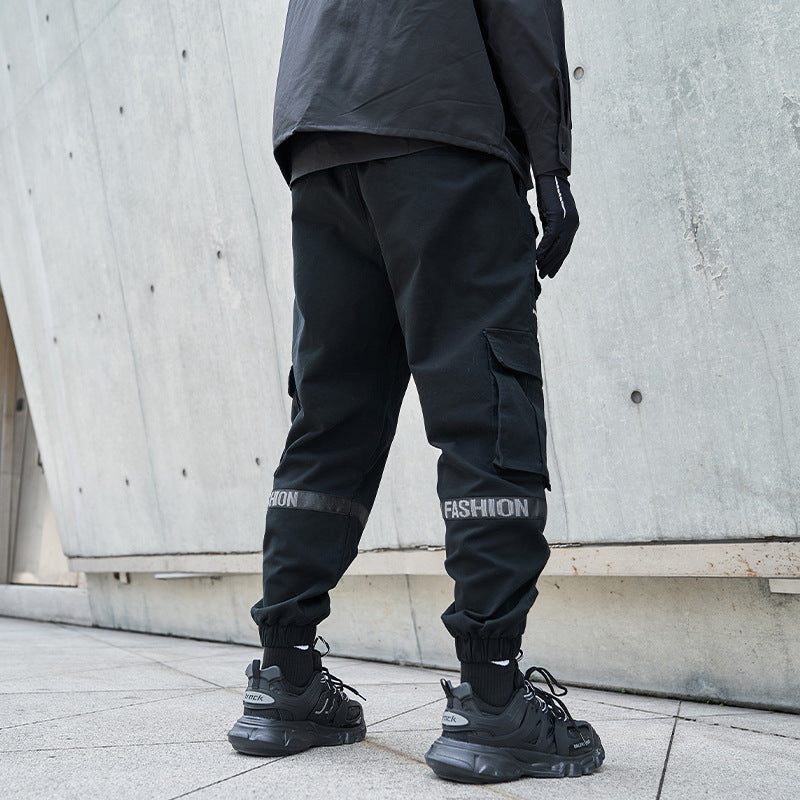 Jasper - Pantalon cargo multi-poches à jambes larges