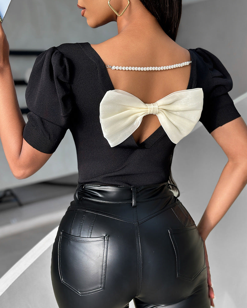 Bellachicha Bluse für Damen mit Schleifendesign