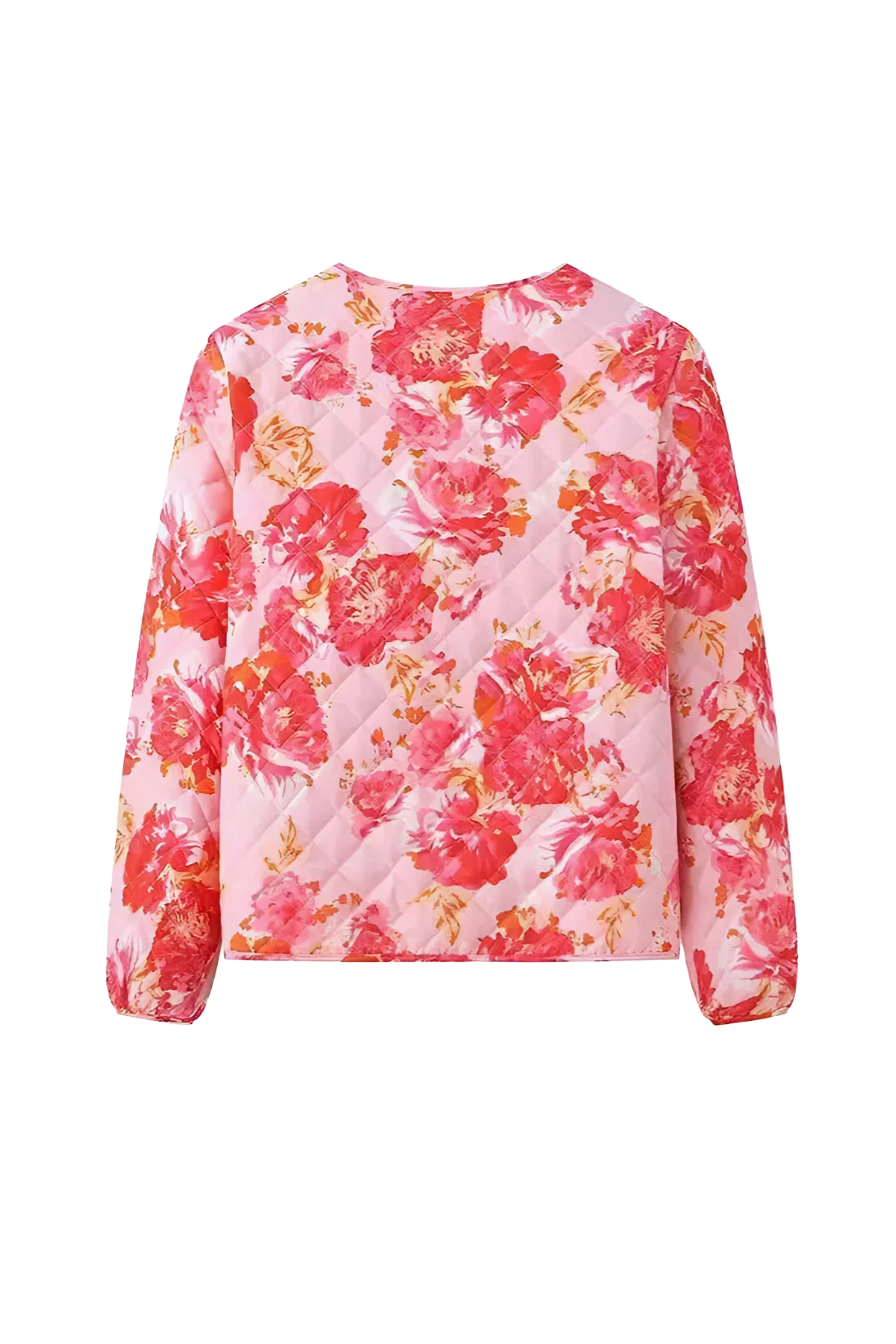 Mikrojacke „Maeve“ aus Jacquard mit Blumenmuster