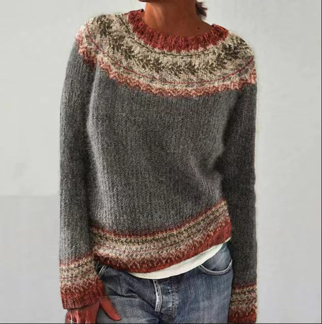 Olivia – pull à motif géométrique