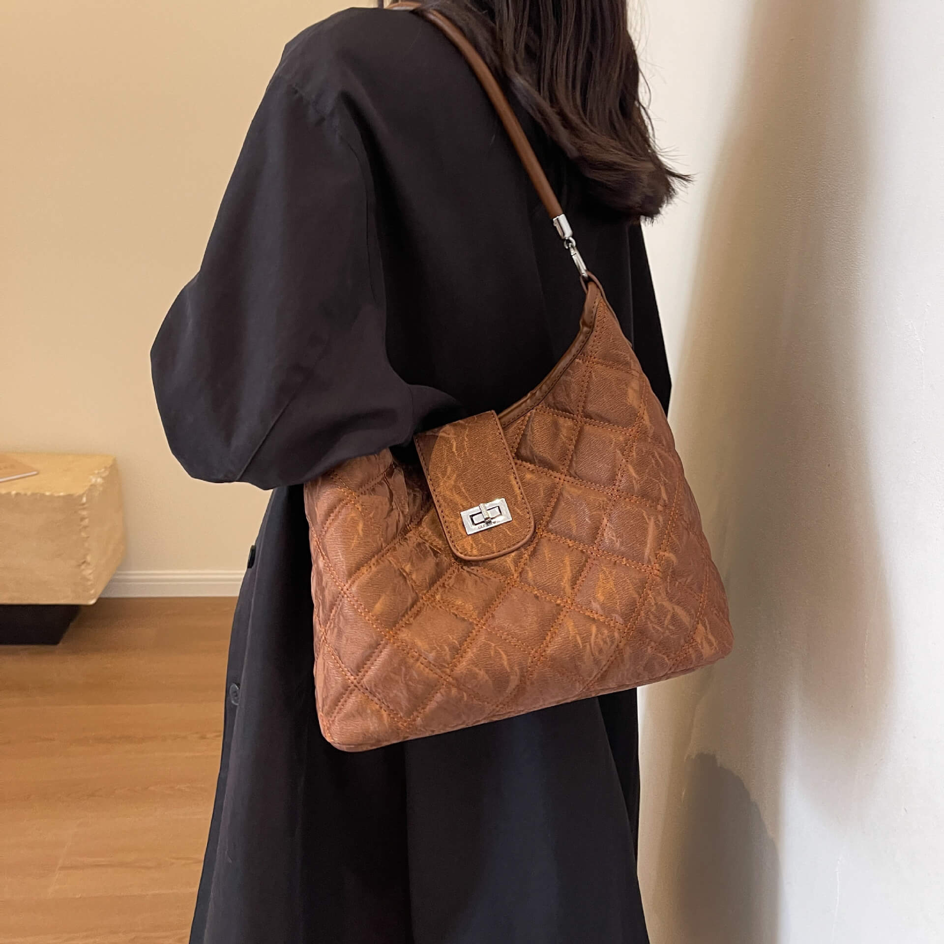 Leder Schultertasche