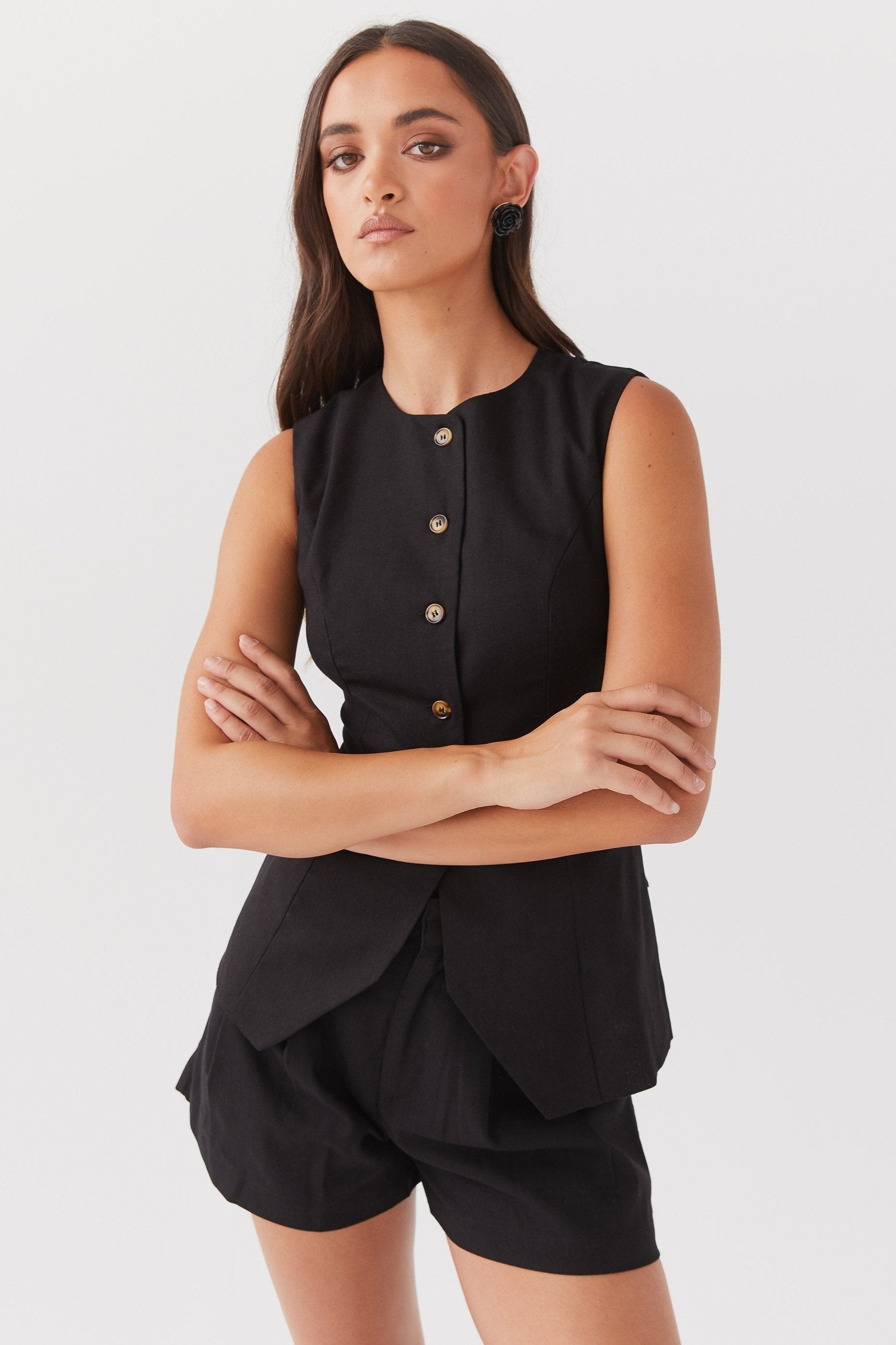 Maßgeschneidertes Shorts-Set im Siena-Stil