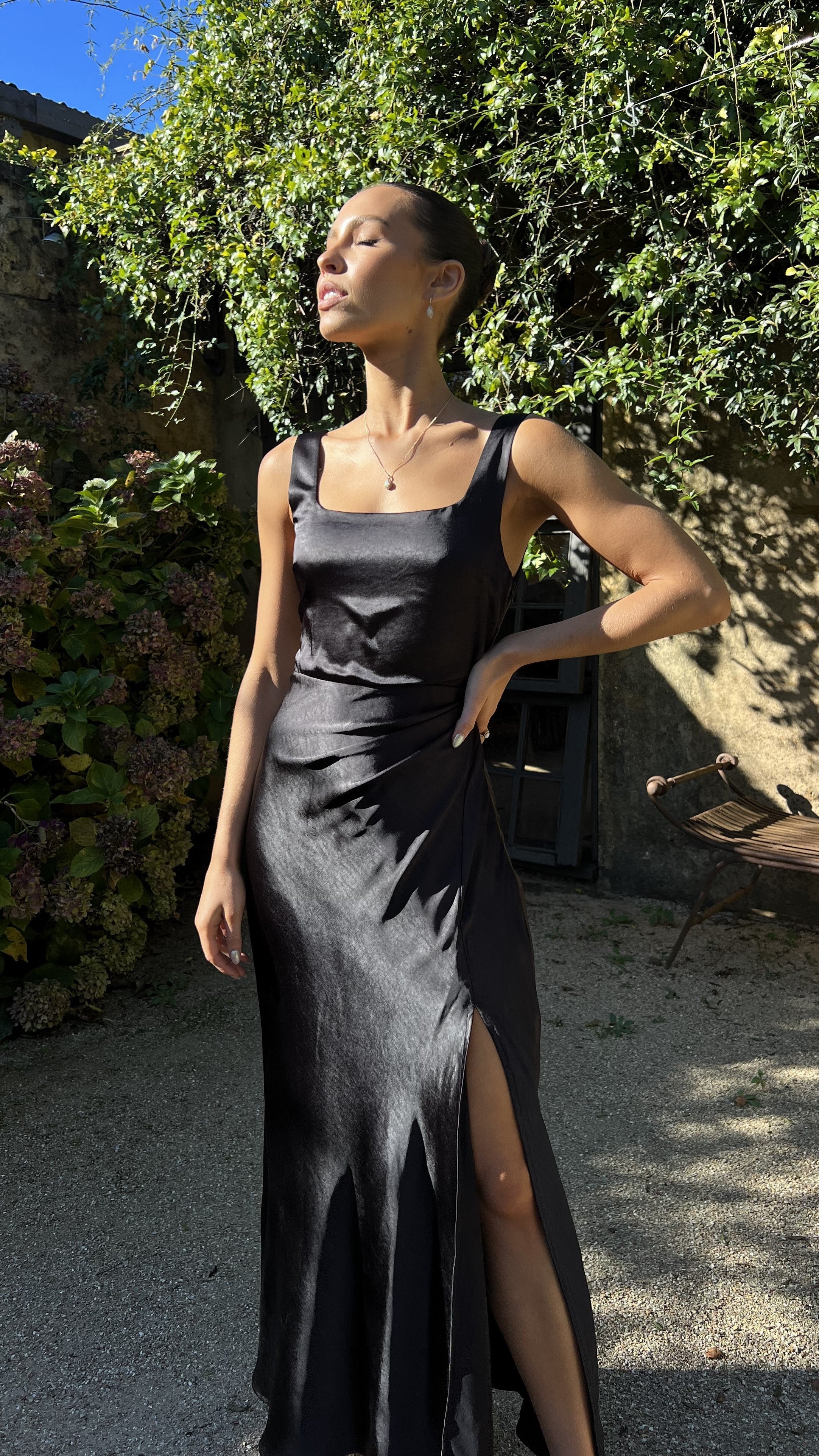 Robe longue Alaria - Noire 