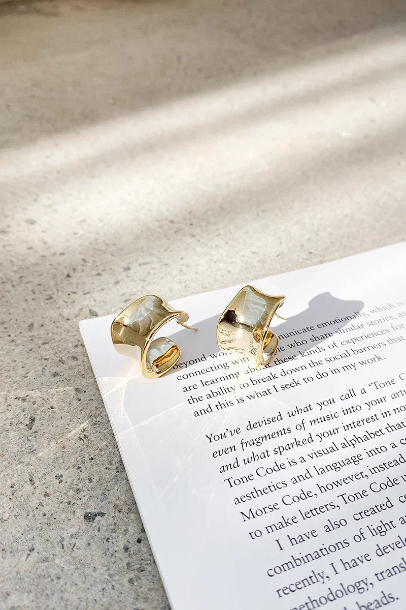 Boucles d'oreilles créoles « Erin » - Or