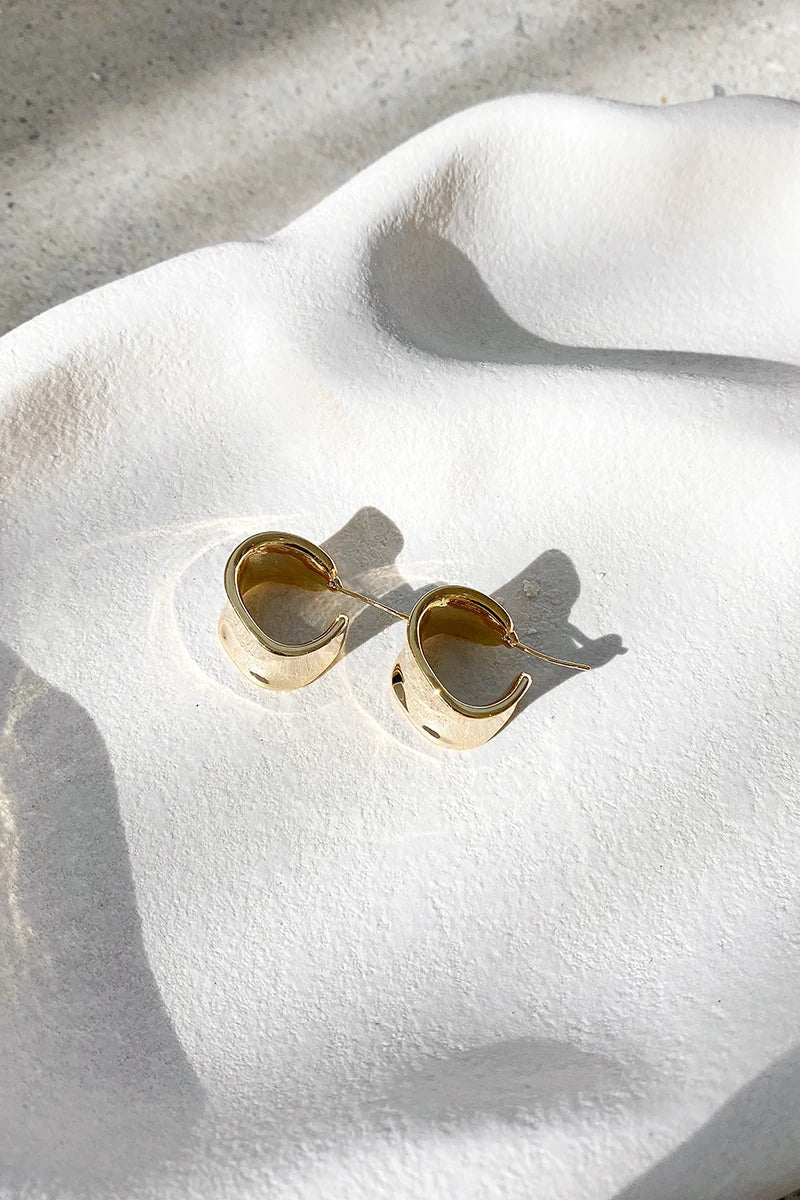 Boucles d'oreilles créoles « Erin » - Or