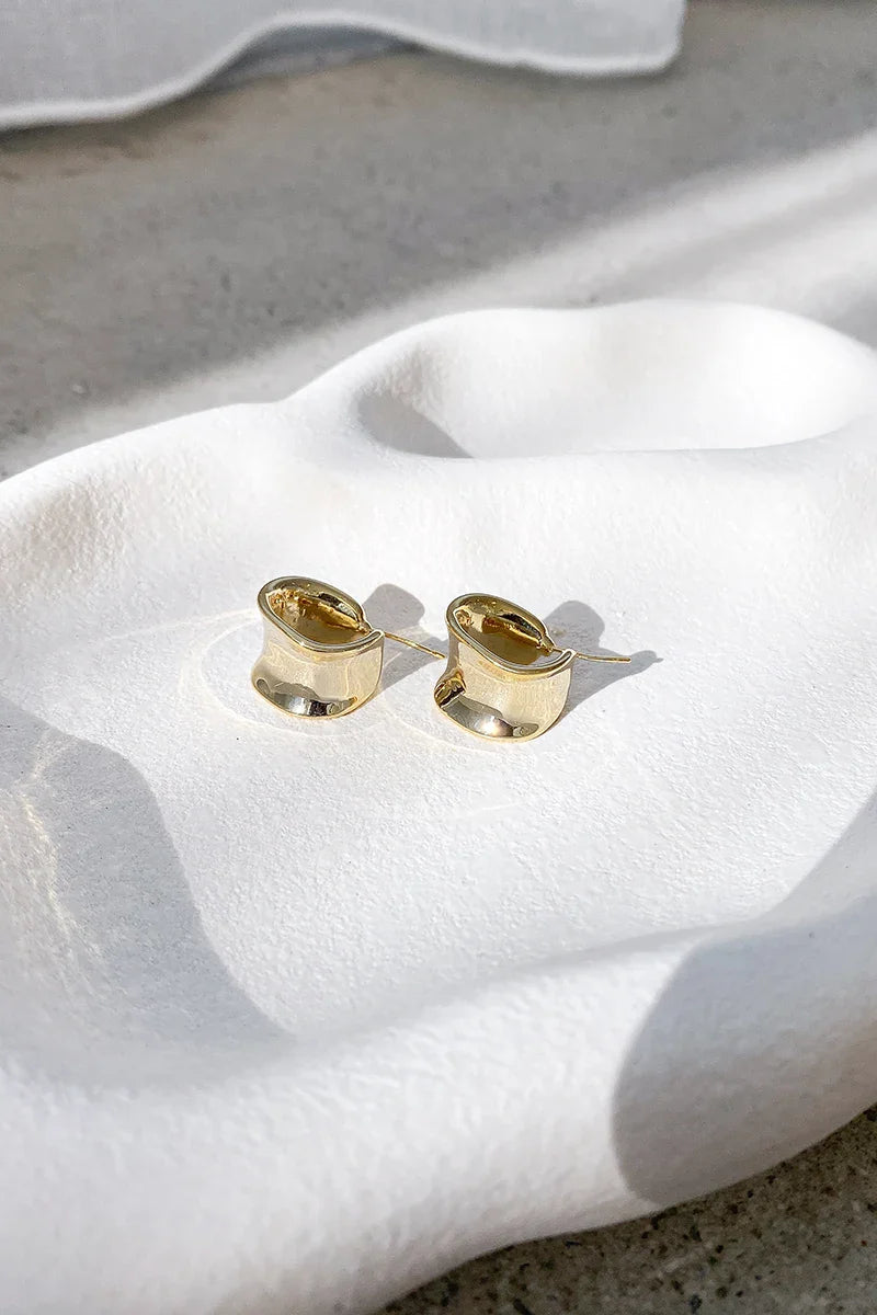 Boucles d'oreilles créoles « Erin » - Or