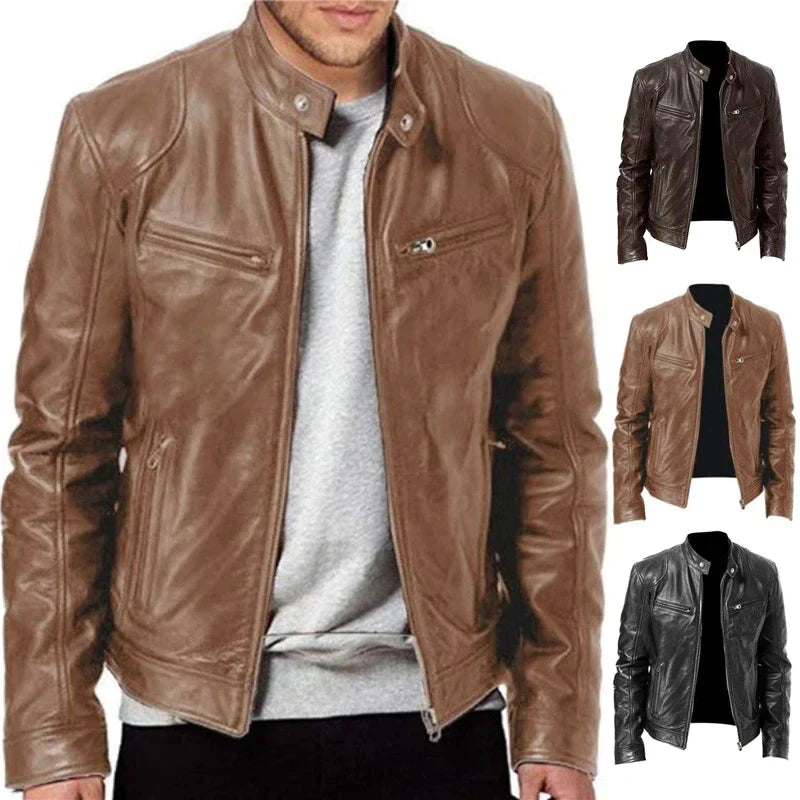 Lucas – herren-winddefender-lederjacke