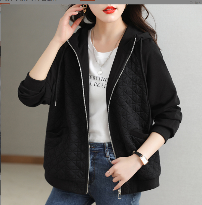 Nelerim | Damen Gesteppt Kapuze Jacke | Knopf Daunen