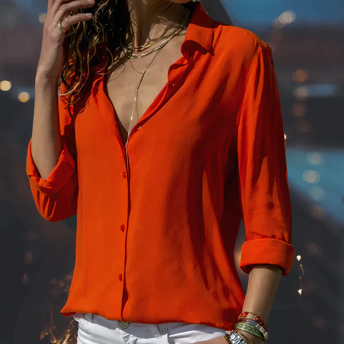 Bellachicha - Elegante Chiffonbluse für Frauen