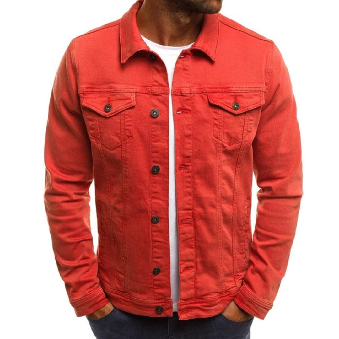 Jarred - Langärmelige, schmale Jeansjacke