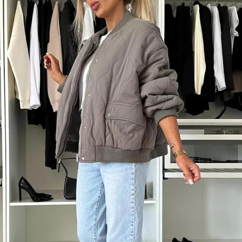 Amélie | Manteau élégant en duvet pour femme avec poches 
