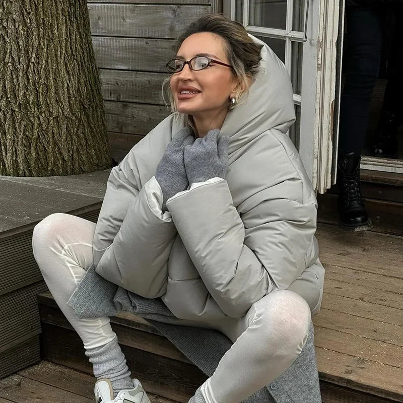Anne | Veste d'hiver pour femme avec capuche et poches 