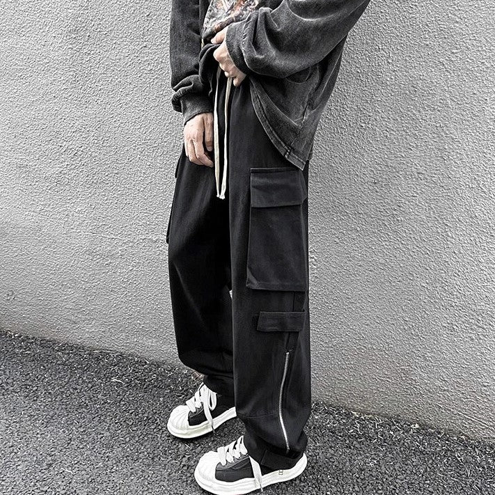 Dax - pantalon cargo droit baggy