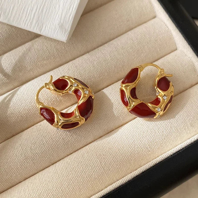 Micara - Mosaïque Sienne - Boucles d'oreilles
