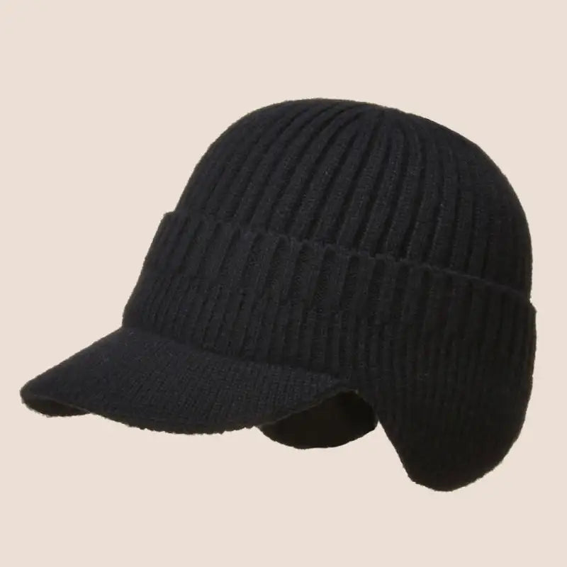WinterWool - Bonnet tricoté avec cache-oreilles