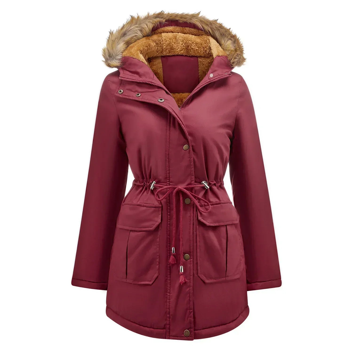 Langer Parka mit Bommel