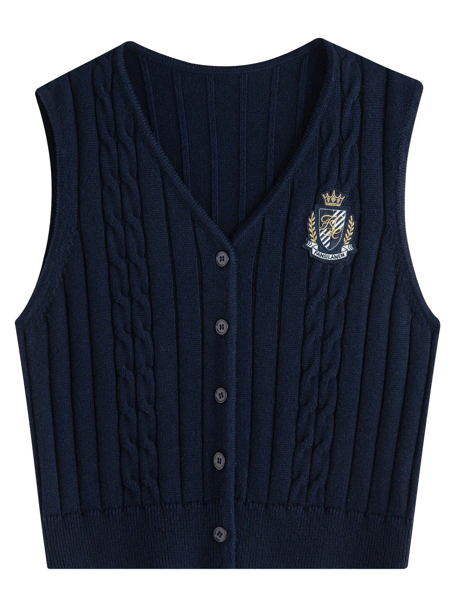 Yuki | Gilet tricoté sans manches pour femme 