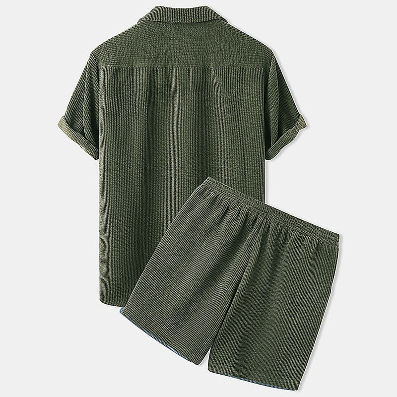 Sandro™ - Ensemble pantalon en velours côtelé pour homme 
