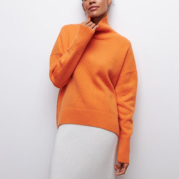 Emerald™ - Pull col roulé tricoté