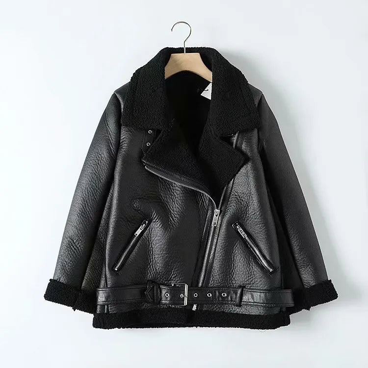 Xela - Veste en cuir vintage pour femme