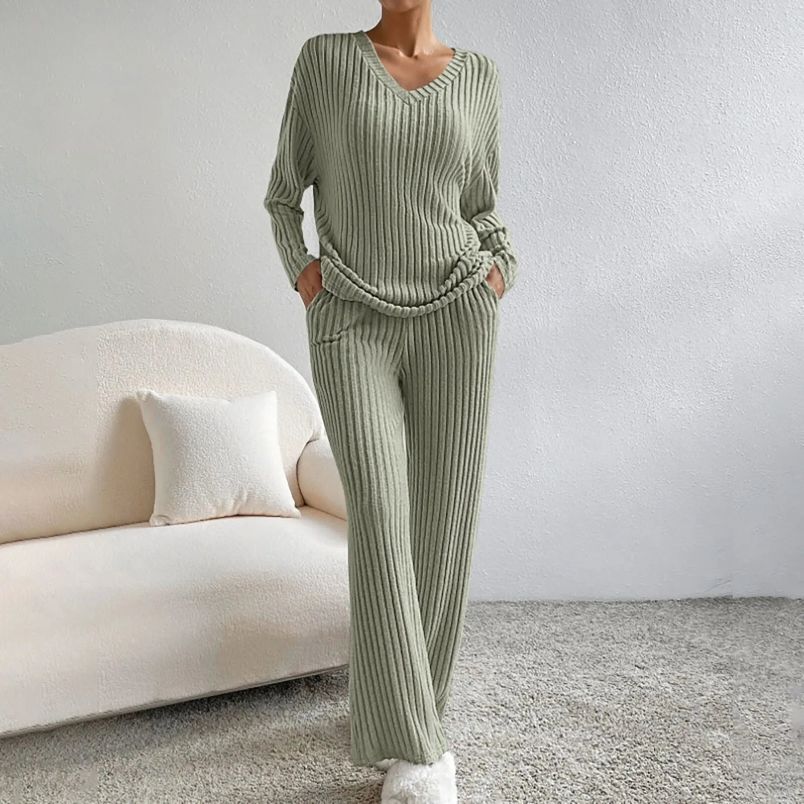 Jane™ - Gestricktes zweiteiliges Set