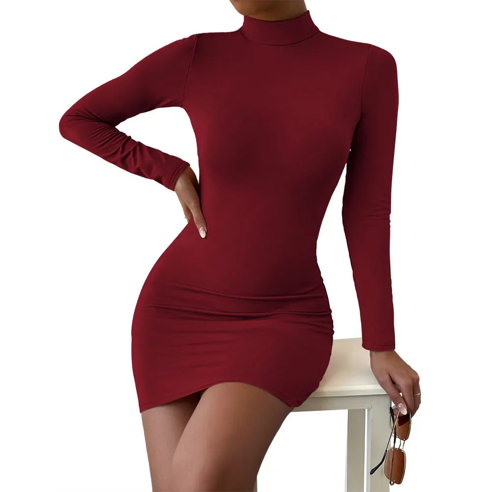 Hanna | Figurbetontes minikleid mit langen ärmeln