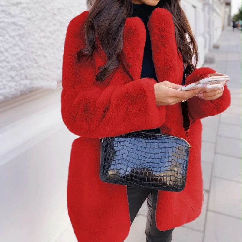 Yvanya | Veste en fausse fourrure pour l'hiver