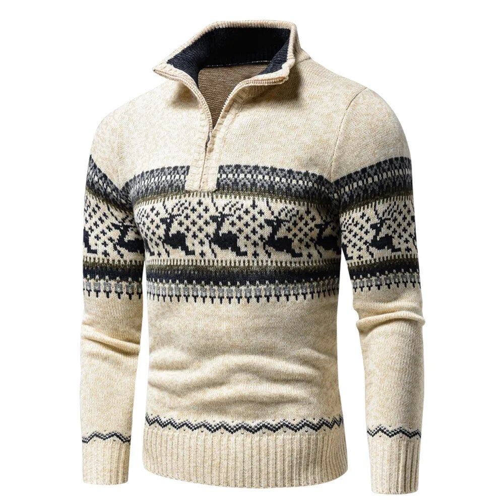 Carter™ - Gilet zippé à motif de Noël