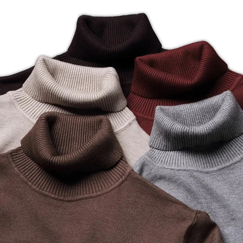 Paul - Pull col roulé à manches longues pour homme