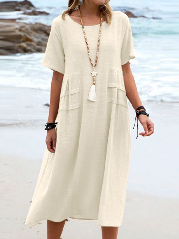 Maggie - Lockeres Kleid aus Baumwolle