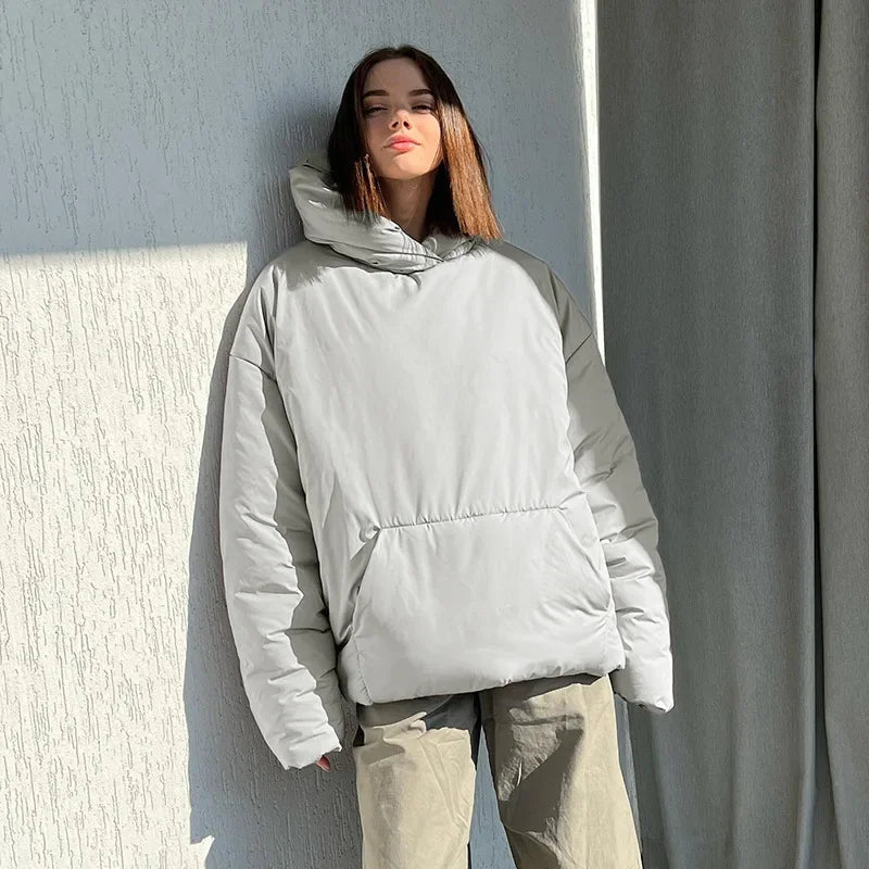 Anne | Veste d'hiver pour femme avec capuche et poches 